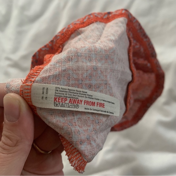 Intimately FP red Floral Bra Crop Top - Picture 5 of 5